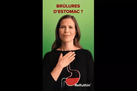 Screenshot du vidéo patient de Refluthin
